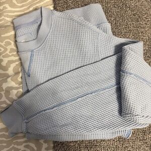 Aerie waffle knit sweatshirt